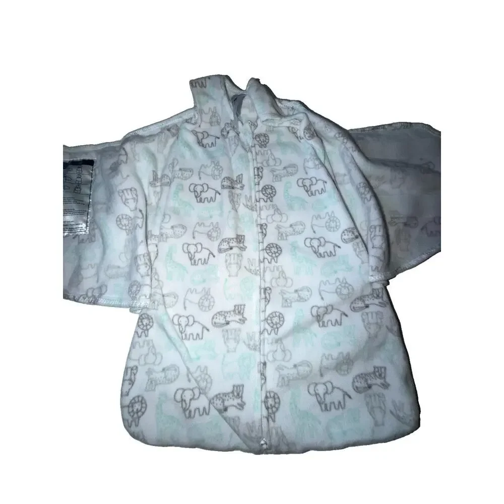 HALO Baby Micro-Fleece 3.0 TOG Sleepsack Swaddle Wrap Animal Addiction 0 3 Mo
